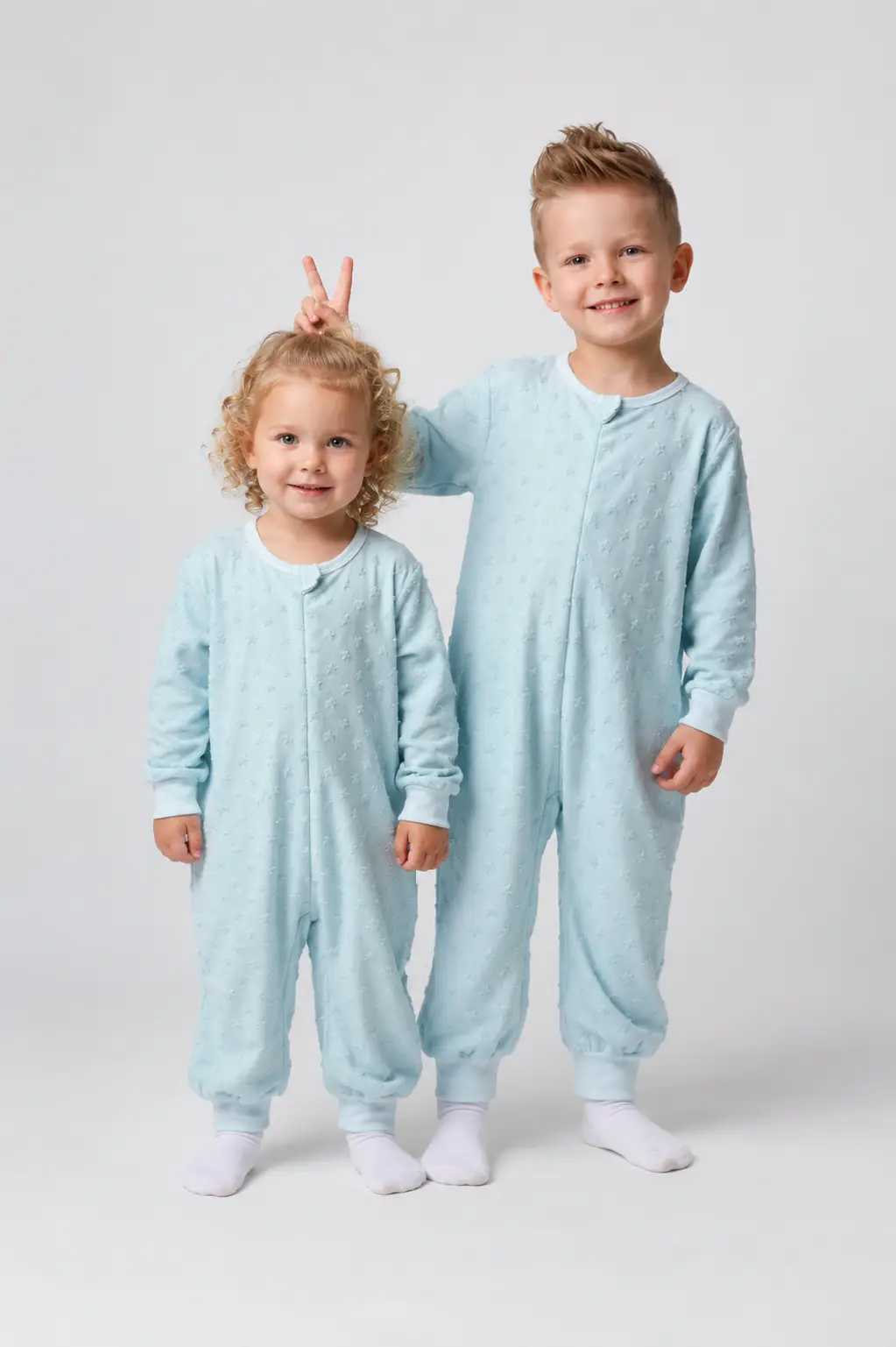 Mevsimlik Çocuk Uyku Tulumu 1.5 Tog 1-8 Yaş Unisex Uzun Kollu %100 Pamuk 2710 